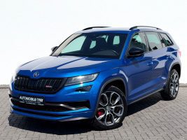 Skoda Kodiaq RS 2.0 TDI DSG 4x4 /LED/ACC/AHK/360°CAM/ in Blau als SUV/Geländewagen/Pickup - Fahrzeugfoto 1