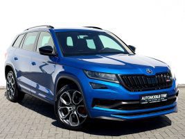 Skoda Kodiaq RS 2.0 TDI DSG 4x4 /LED/ACC/AHK/360°CAM/ in Blau als SUV/Geländewagen/Pickup - Fahrzeugfoto 3