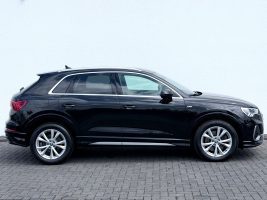 Audi Q3 40 TDI quattro S line Sport Plus Paket in Schwarz als SUV/Geländewagen/Pickup - Fahrzeugfoto 4