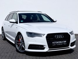 Audi A6 Avant 3.0 TDI quattro S line Competition Plus in Weiß als Kombi - Fahrzeugfoto 3