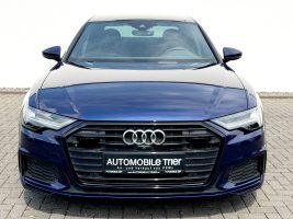 Audi A6 Limo 55 TFSI quattro S line Sport Plus Paket in Blau als Limousine - Fahrzeugfoto 2