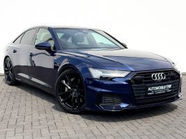 Audi A6 Limo 55 TFSI quattro S line Sport Plus Paket in Blau als Limousine - Fahrzeugfoto 3