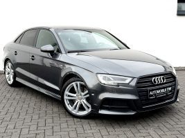 Audi A3 Limousine 35 TDI S line Sport Plus Paket in Grau - Fahrzeugfoto 3
