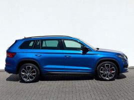 Skoda Kodiaq RS 2.0 TDI DSG 4x4 /LED/ACC/AHK/360°CAM/ in Blau als SUV/Geländewagen/Pickup - Fahrzeugfoto 4