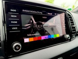 Skoda Karoq Sportline 2.0 TSI DSG 4x4/PANO/LED/ACC/AHK in Silber als SUV/Geländewagen/Pickup - Fahrzeugfoto 23