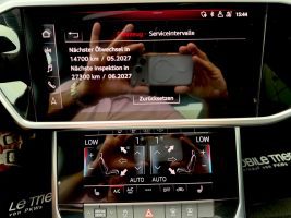 Audi A6 Limo 55 TFSI quattro S line Sport Plus Paket in Blau als Limousine - Fahrzeugfoto 24